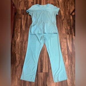 Cherokee Women's Light Blue Scrub Set